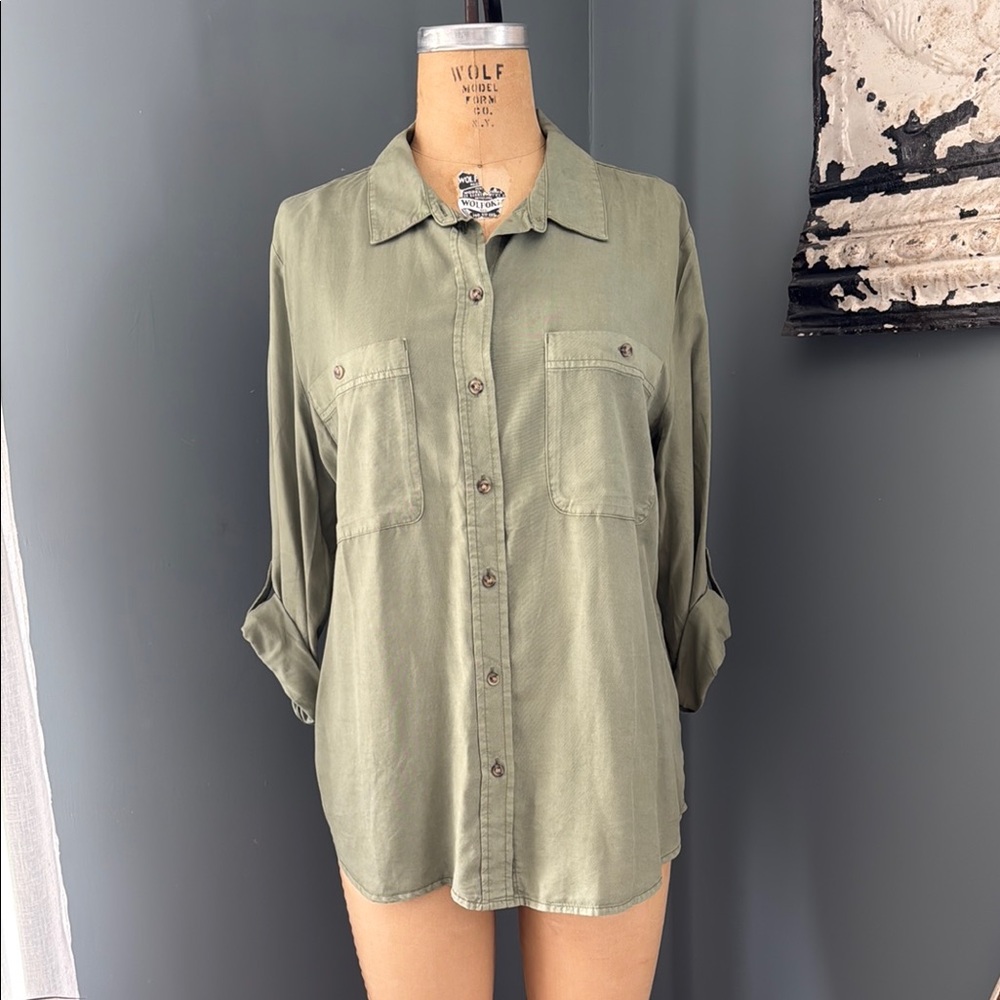 Sanctuary Camp Buttoned Down Shirt